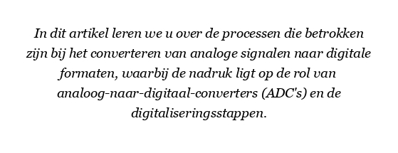 Hoe werkt een analoog-digitaalomzetter?